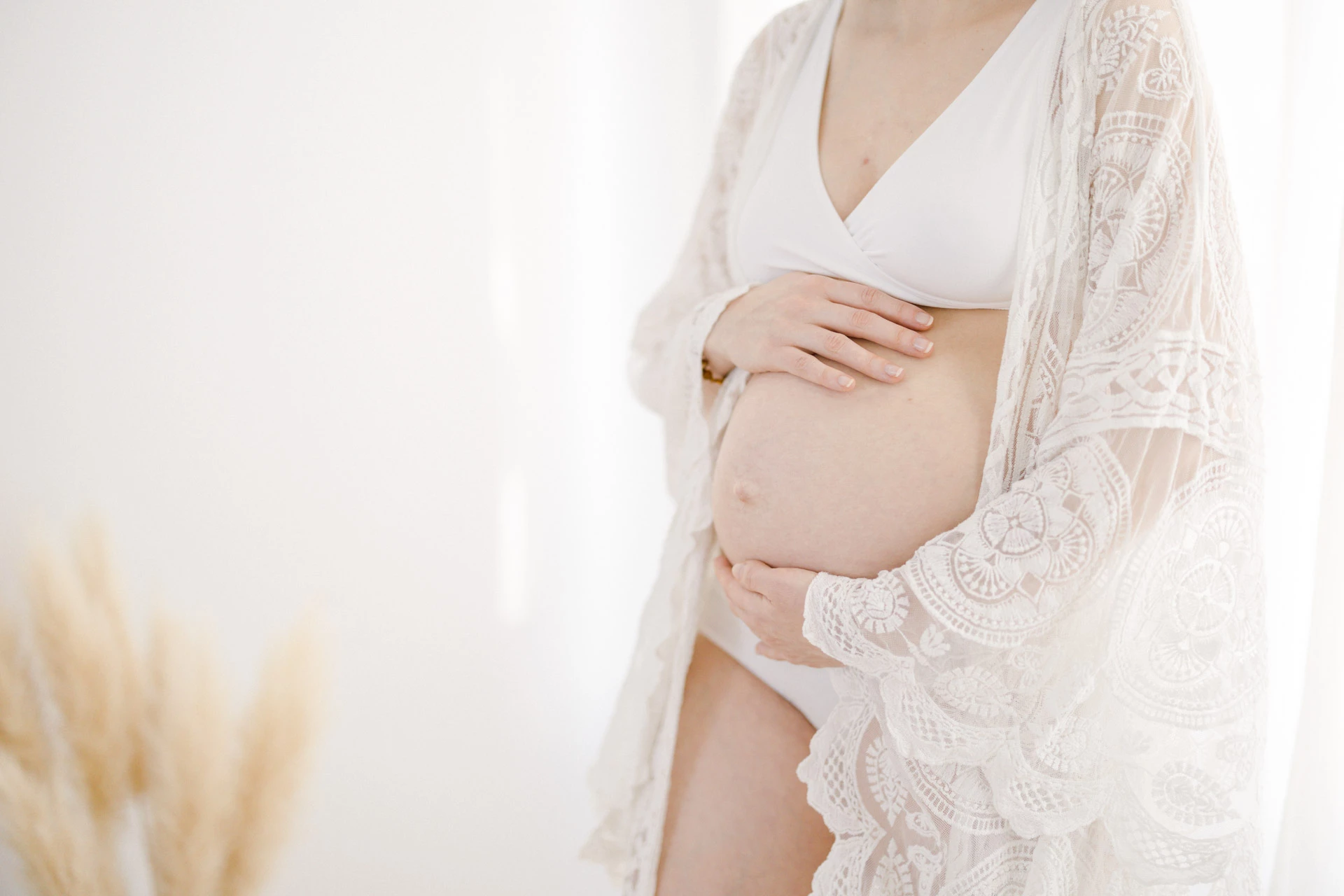 beige gris mariage grossesse